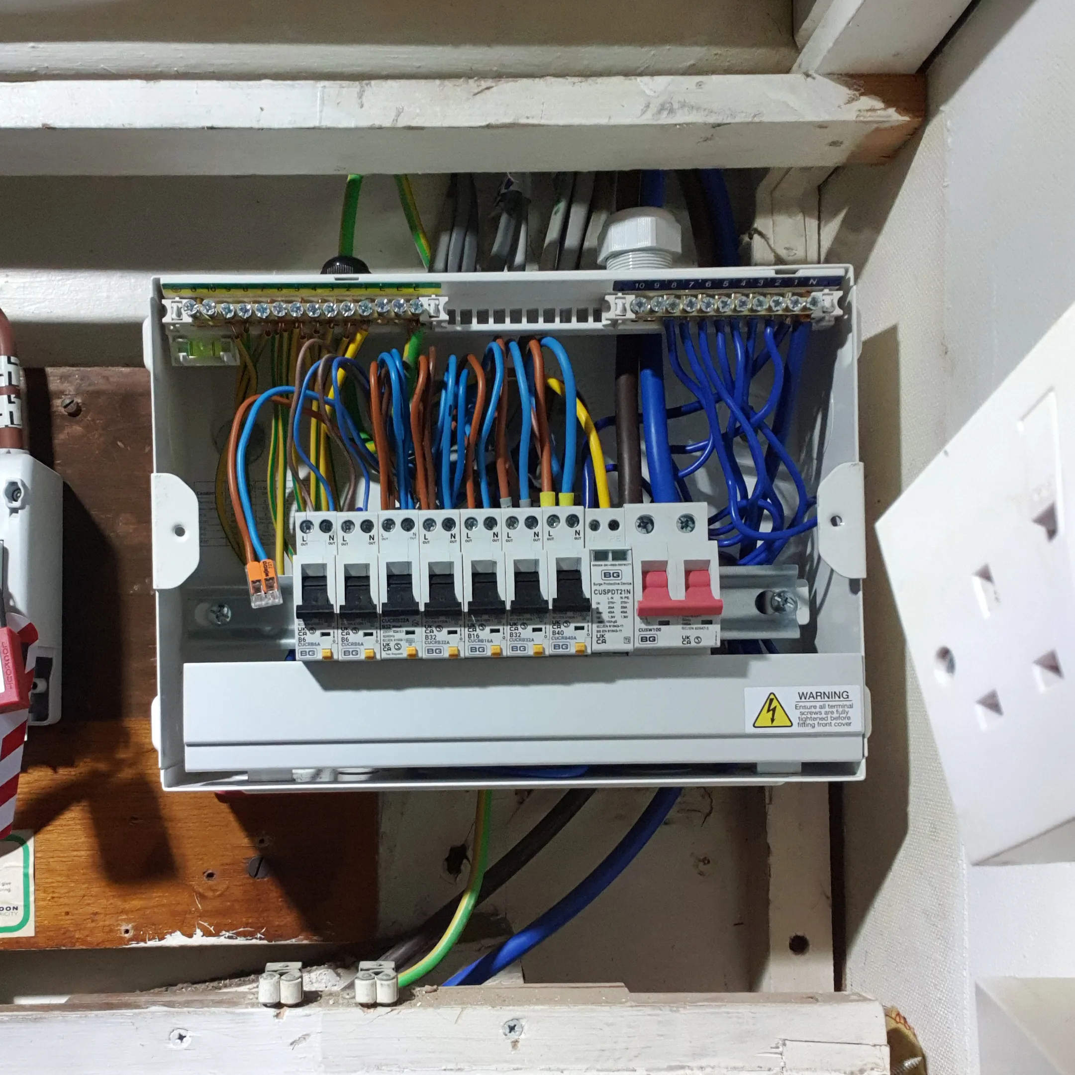 Consumer unit fuse box replacement by GregDan Electrical in Tottenham